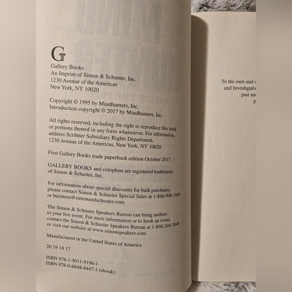 MindHunter Inside the Elite FBI Serial Crimes Unit Behavioral Profiler Paperback - Picture 6 of 12